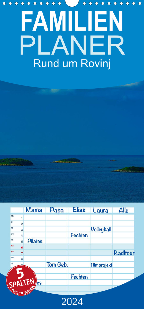 New publication for 2024: Rund um Rovinj Familienplaner